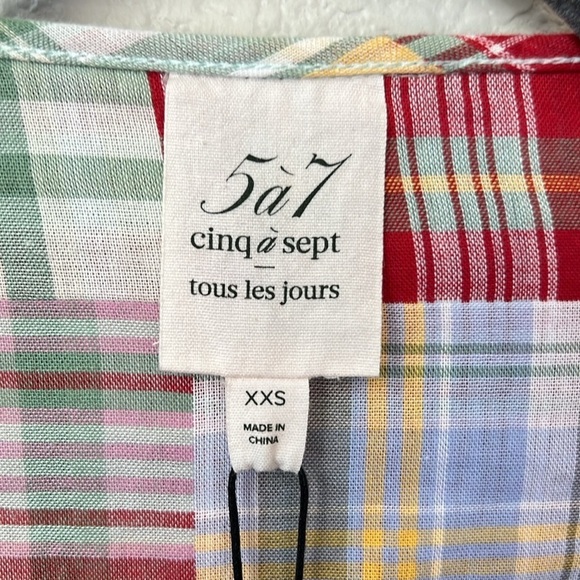 Cinq a Sept Triss Jacket Multi Patchwork Quilt Jacket Size XXS - Picture 8 of 12